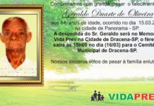 Falecimento 15/03/20