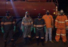 Prefeitura e usina Viralcool desinfectam ruas de Castilho