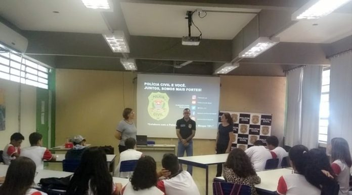 Polícia civil participa de projeto de prevenção as drogas em escola da rede estadual em Dracena