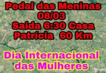 Pedal das Meninas comemorando o “Dia Internacional da Mulher”