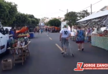 Feira livre de Dracena aconteceu hoje com restrições, porém muitos idosos foram vistos pelo local