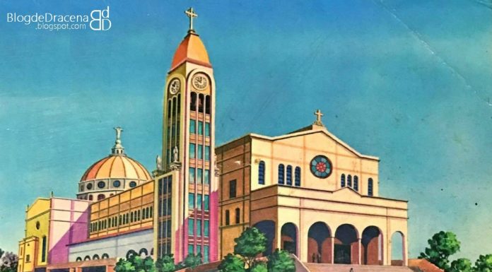 Maquete de como seria a Igreja Matriz Nossa Senhora Aparecida de Dracena