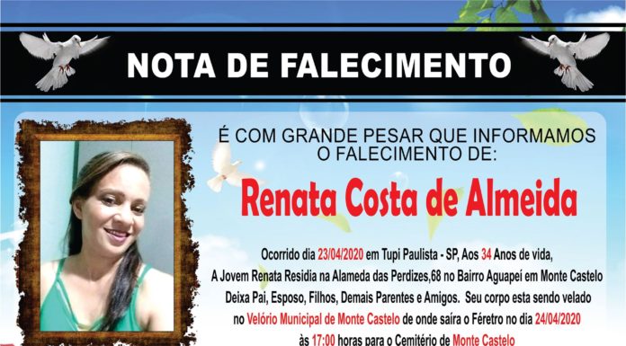 Falecimentos 24/04/20