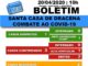 Santa Casa de Dracena divulga boletim atualizado sobre os casos de COVID-19