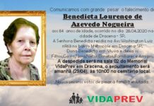 Falecimento 28/04/20