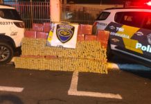 Droga apreendida pelo TOR Rodoviário próximo a Iacri pesou 1.500 Kg.