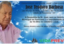 Falecimento 27/04/20