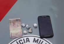 Em abordagem, Polícia Militar apreende menor com Maconha em Ouro Verde