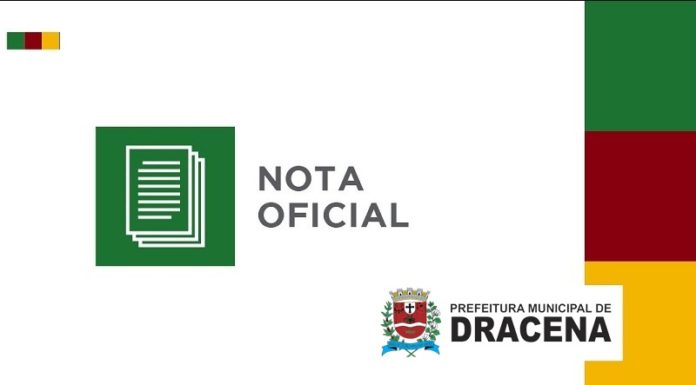 Dracena confirma primeiro caso positivo de Coronavírus