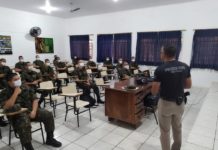 Polícia Civil promove palestras sobre prevenção as drogas em Unidade do Exército sediada em Dracena.