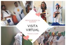 Mensageiros da Alegria de Dracena estão fazendo visitas on-line