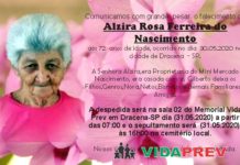 Falecimento 30/05/20