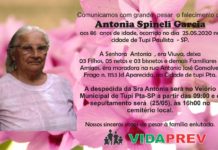 Falecimentos 24/05/20