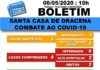 Boletim atualizado da Santa Casa de Dracena sobre a COVID-19