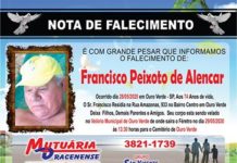Falecimento 29/05/20