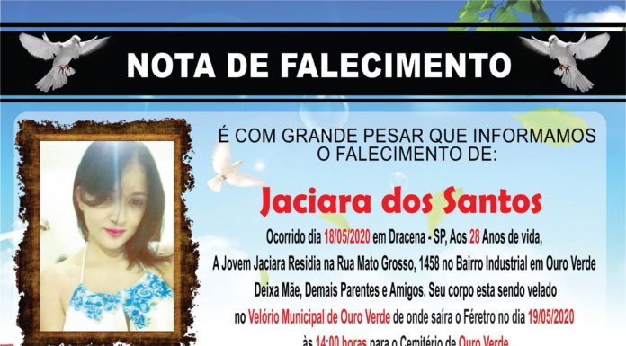 Falecimentos 19/05/20