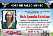 Falecimentos 01/05/20