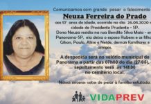 Falecimento 26/05/20