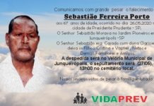 Falecimento 26/05/20