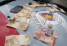 Policia Militar prende três pessoas em flagrante por Tráfico de Drogas em Tupi Paulista