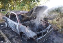 Carro furtado durante a madrugada é localizado queimado em Presidente Prudente