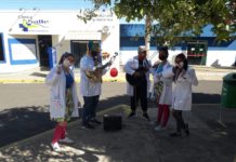 Grupo Mensageiros da Alegria fizeram a festa em locais de saúde de Dracena e Tupi Paulista no domingo