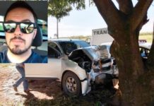 Morre jovem que bateu caminhonete em árvore na vicinal Tupã/Arco-Íris