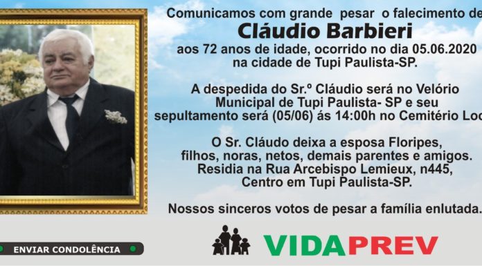 Falecimento 05/06/20