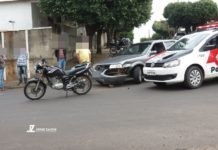 Acidente entre moto e veículo deixa mulher ferida na Vila Barros em Dracena