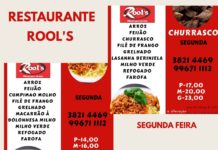 Restaurante Rool’s está atendendo almoço no local e delivery