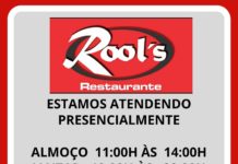 Rool’s Restaurante atendendo Delivery e presencialmente