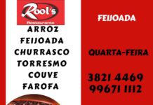 Hoje tem Feijoada no Rool’s Restaurante