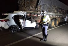 Colisão traseira deixa uma vítima fatal na SP-425, em Indiana