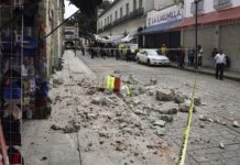 Tremor de magnitude 7,4 atinge o México
