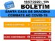 Boletim atualizado da COVID-19 da Santa Casa de Dracena 16/07/20
