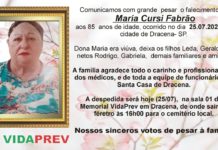 Falecimentos 25/07/20