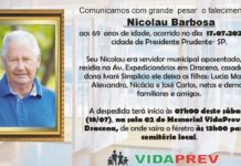 Falecimentos 17/07/20