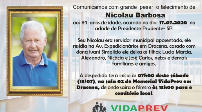 Falecimentos 17/07/20