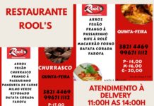 Rool’s Restaurante atendendo no sistema Delivery, ligue e receba em casa