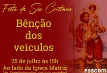 Amanhã, Dia de São Cristóvão haverá benção dos veículos