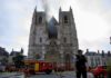 Incêndio atinge catedral de Nantes, na França