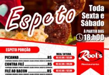 Hoje tem ESPETO no Rool’s Restaurante, ligue e faça sua encomenda