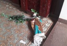 Imagem de São Pedro é alvo de ataque em igreja católica de Epitácio