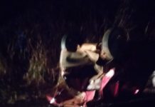 Acidente entre dois veículos na vicinal do Oásis no município de Tupi Paulista