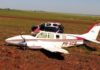Avião com drogas avaliadas em R$ 12 milhões que foi obrigado pela FAB a pousar em Três Lagoas é interceptado