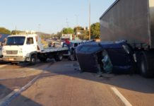 Anel Rodoviário tem acidente com 20 veículos, em BH, e ninguém fica ferido