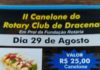 Rotary Club de Dracena promove o II Canelone em prol da Fundação Rotária