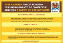 Prefeitura de Dracena divulga o que muda com a Fase Amarela do Plano SP