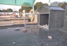 Vândalos voltam a destruir túmulos no cemitério de Osvaldo Cruz