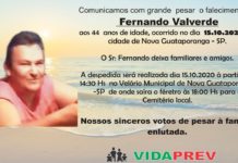 Falecimento 15/10/20